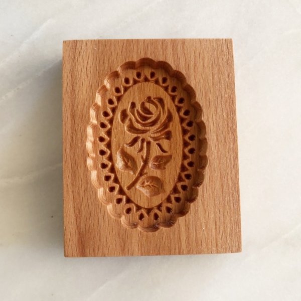 画像2: 薔薇withフレーム*wood gingerbread cookie mold (2)