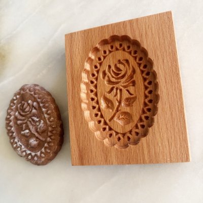 画像2: 薔薇withフレーム*wood gingerbread cookie mold