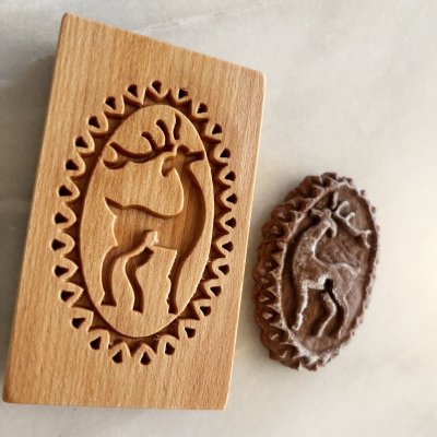 画像3: トナカイ *wood cookie stamp