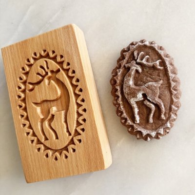 画像2: トナカイ *wood cookie stamp