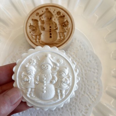 画像3: 雪だるまと子供達 *wood cookie mold【送料無料】