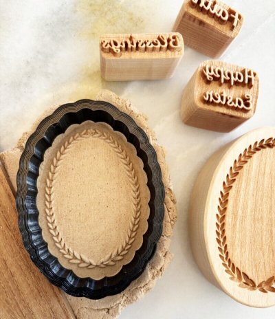 画像3: Easter Egg with messages＋カッター付き【送料無料】wood cookie mold