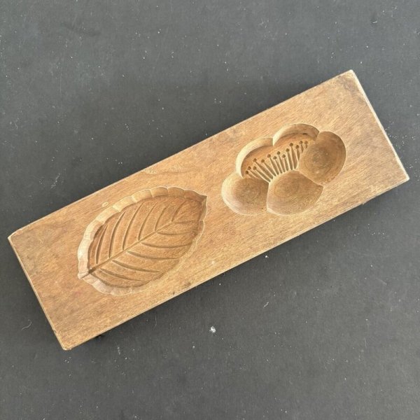 画像1: 花と葉/ 菓子木型. (1)