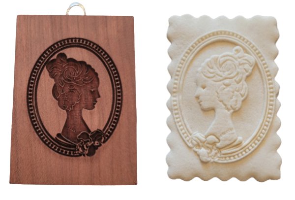 画像1: カメオ*Cameo /cookie mould from Germany (1)