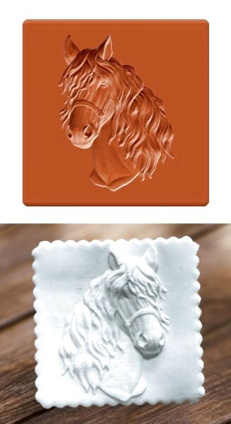 画像1: 馬*springerle cookie stamp (1)
