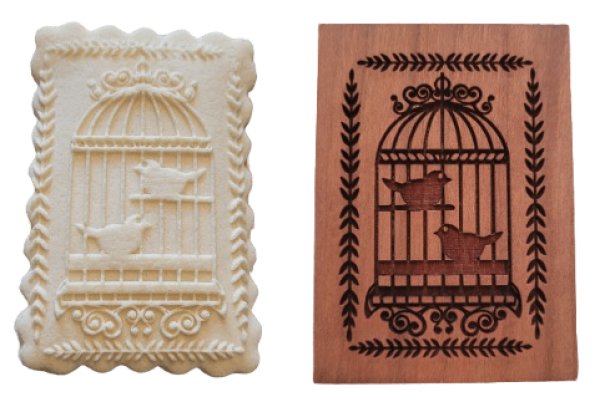 画像1: 鳥籠*Birdcage /cookie mould from Germany (1)