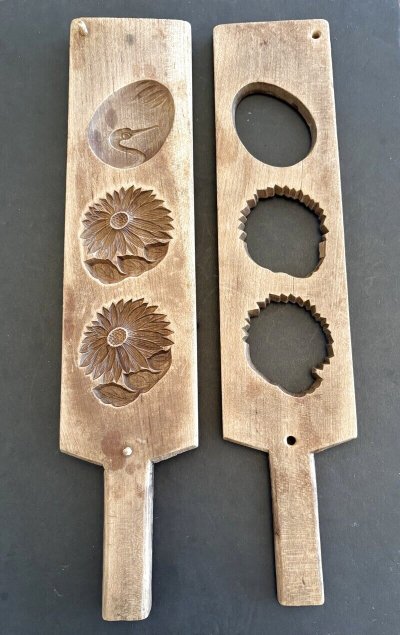 画像3: 鶴と花/ 菓子木型.