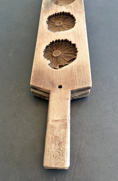 画像3: 鶴と花/ 菓子木型. (3)