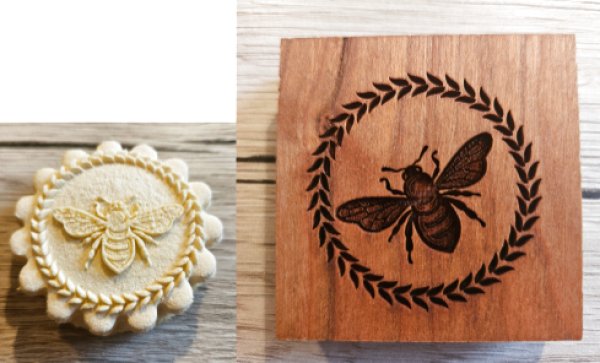 画像1: 蜜蜂*Bee /cookie mould from Germany (1)