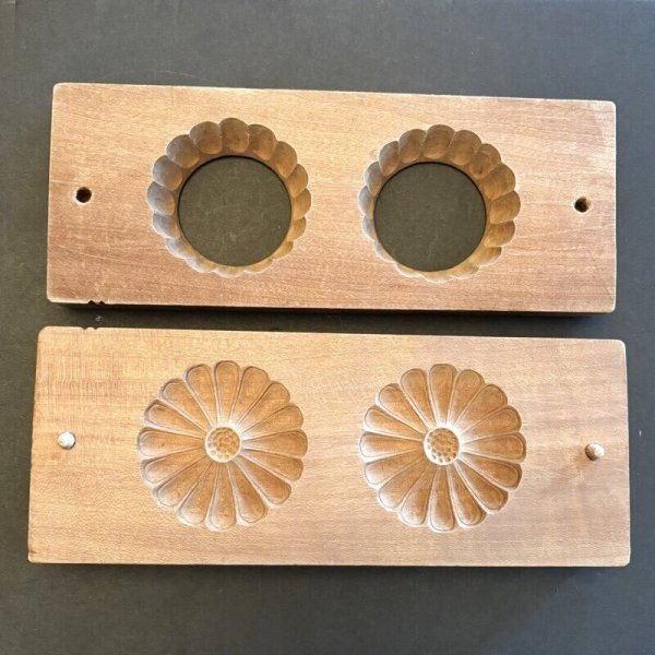 画像1: 菊＜二連＞ / 菓子木型 (1)