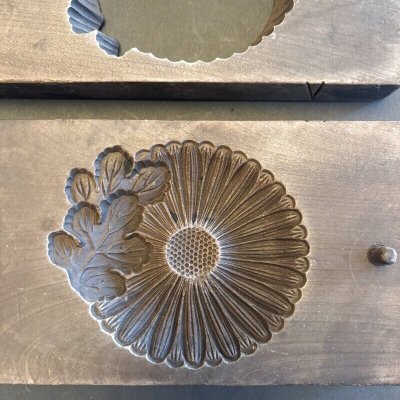 画像1: 菊と葉っぱ / 菓子木型