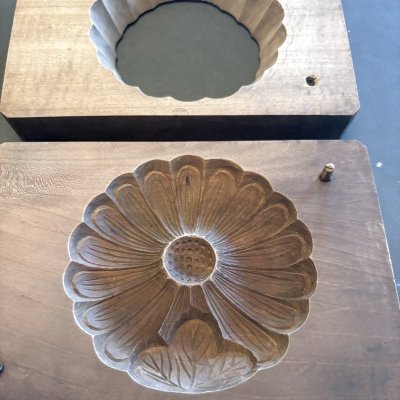 画像2: 菊と葉っぱ / 菓子木型