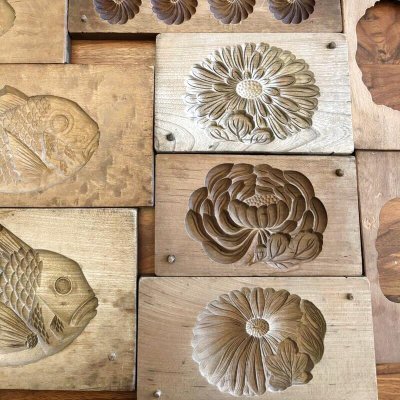 画像3: 菊と葉っぱ / 菓子木型