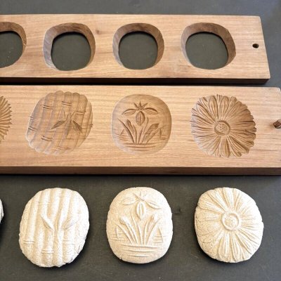 画像1: 和の花柄＜5種＞ / 菓子木型