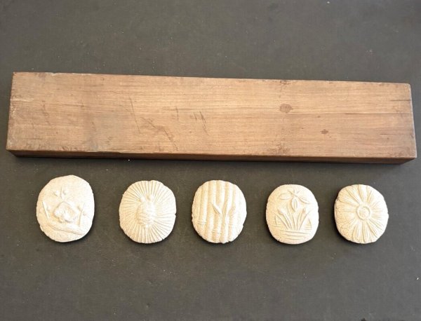 画像7: 和の花柄＜5種＞ / 菓子木型 (7)