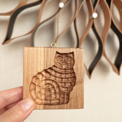 画像1: 【お問い合わせ商品】Tabby Cat / 縞模様の猫ちゃん*cookie mold/菓子木型作家 komorebi.