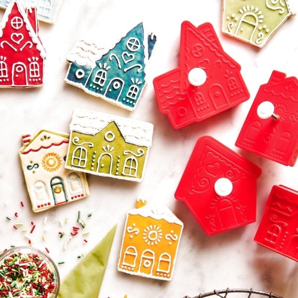 画像1: ジンジャーブレッドハウス*Village /4種類＞cookie cutter&stamp (1)