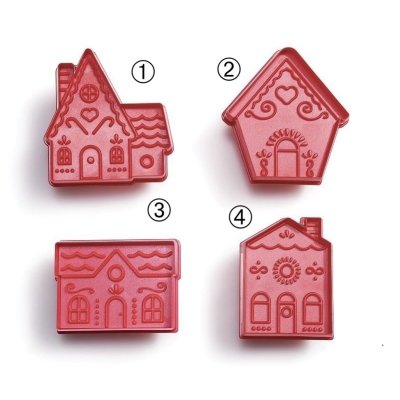 画像1: ジンジャーブレッドハウス*Village /4種類＞cookie cutter&stamp