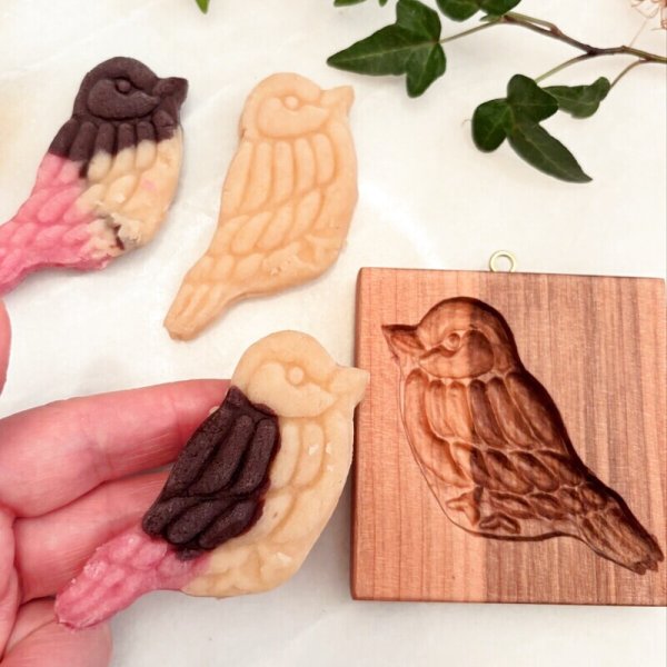 画像1: 雀 /bird*cookie mold/菓子木型作家 komorebi. (1)