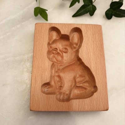 画像1: フレンチブルドッグ /French Bulldog *wood gingerbread cookie mold