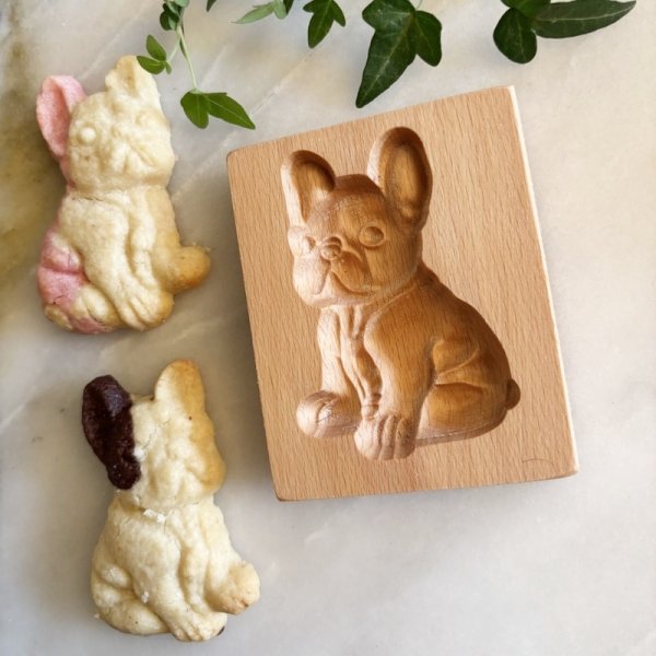 画像3: フレンチブルドッグ /French Bulldog *wood gingerbread cookie mold (3)