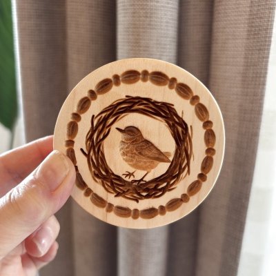 画像1: 鳥の巣/Birds Nest*wood cookie mold