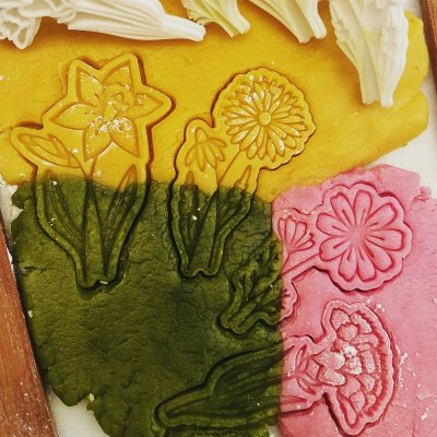 画像1: お花*4種類＜カーネーション/水仙/デイジー/タンポポ＞*cookie stamp & cutter