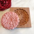 画像1: 薔薇のリース/Rose wreath *wood gingerbread cookie mold (1)