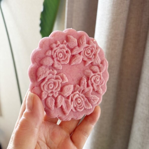 画像7: 薔薇のリース/Rose wreath *wood gingerbread cookie mold (7)