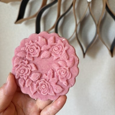 画像3: 薔薇のリース/Rose wreath *wood gingerbread cookie mold