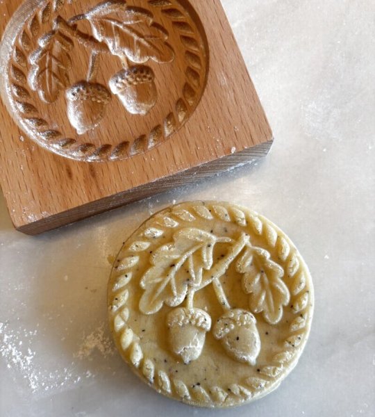 画像3: どんぐりと葉っぱ /Acorn leaves *wood gingerbread cookie mold (3)