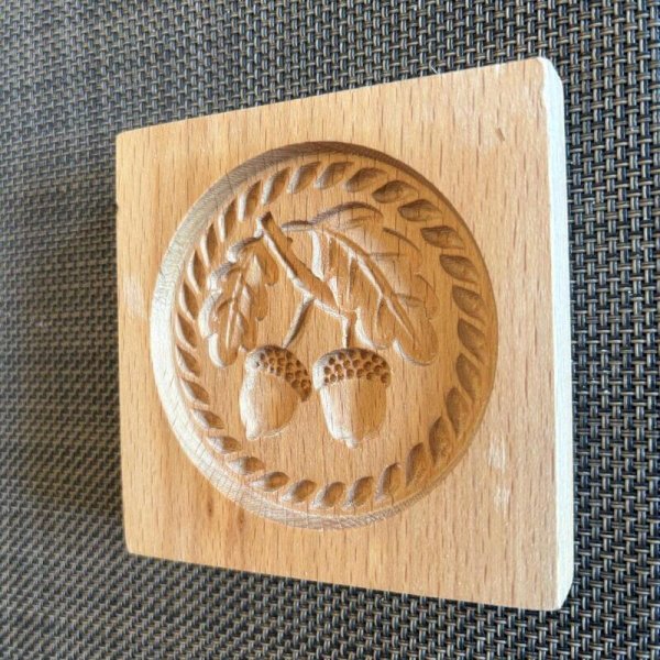画像7: どんぐりと葉っぱ /Acorn leaves *wood gingerbread cookie mold (7)