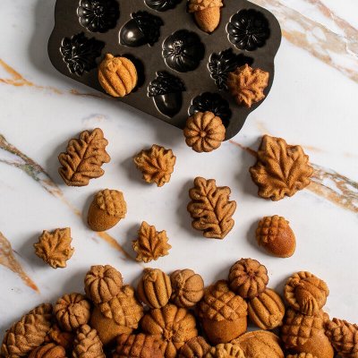 画像2: どんぐり/葉っぱ/かぼちゃ*Autumn Delights Cakelet Pan