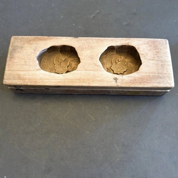 画像4: 菊と葉 /菓子木型. (4)