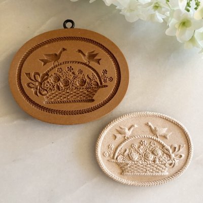 画像2: 鳩と花かご*Flower Basket with Doves /cookie mold by anis-oaradies