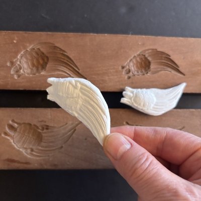 画像2: 【希少品】3-D 亀の親子 / 菓子木型