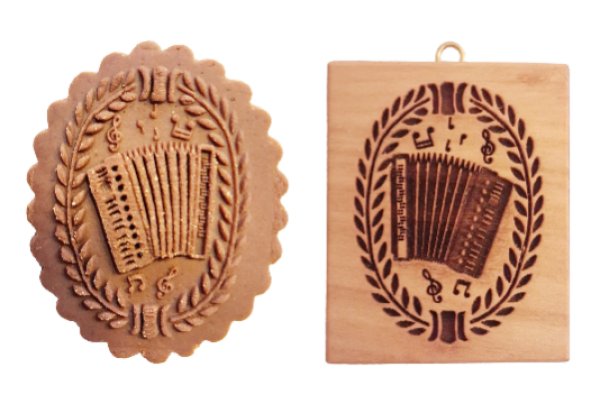 画像1: アコーディオン /cookie mould from Germany (1)