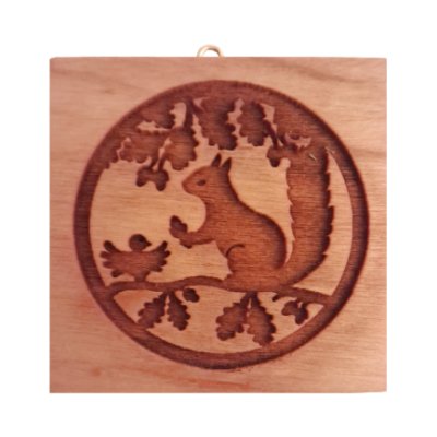 画像1: 木の上にいるリス/cookie mould from Germany