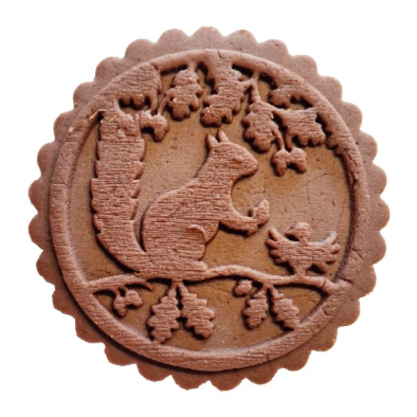 画像1: 木の上にいるリス/cookie mould from Germany (1)