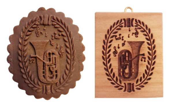 画像1: チューバ＜楽器＞/cookie mould from Germany (1)