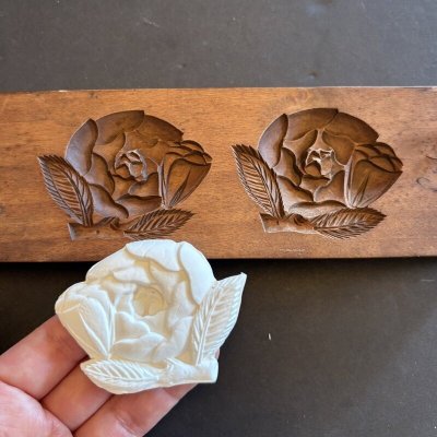 画像1: 薔薇<二輪> /菓子木型.