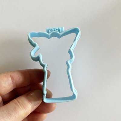 画像3: マンドリンを弾く天使*専用カッター＜水色＞ Mandolin Angel /cookie cutter