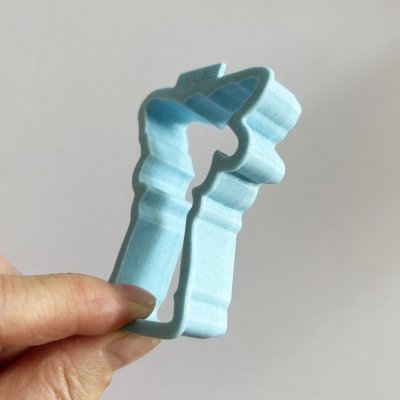 画像2: マンドリンを弾く天使*専用カッター＜水色＞ Mandolin Angel /cookie cutter