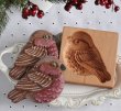 画像1: 小鳥 /wood gingerbread cookie mold (1)