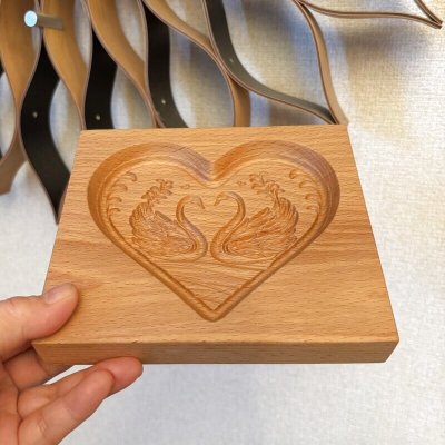 画像2: 白鳥*Heart /cookie mold