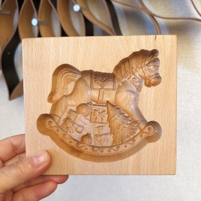 画像1: ロッキングホースとプレゼント*cookie mold