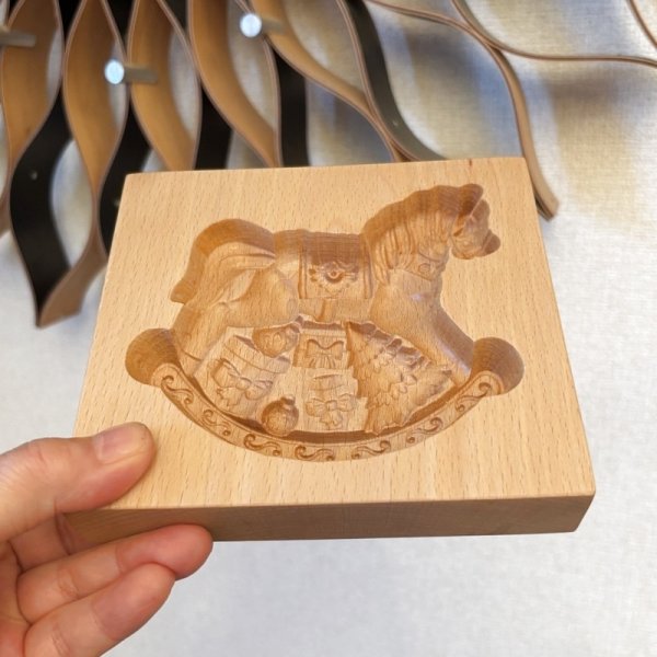 画像3: ロッキングホースとプレゼント*cookie mold (3)
