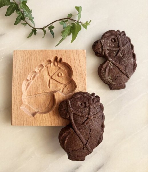 画像1: 馬*Horse /wood gingerbread cookie mold (1)