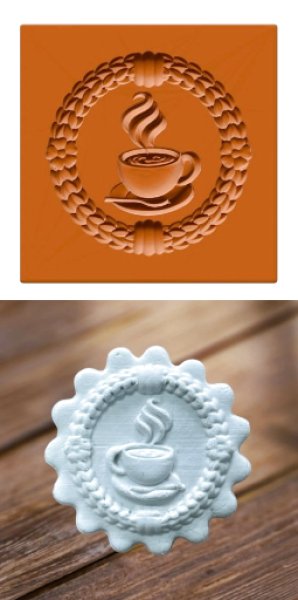 画像1: mini お茶の時間 /springerle cookie stamp (1)