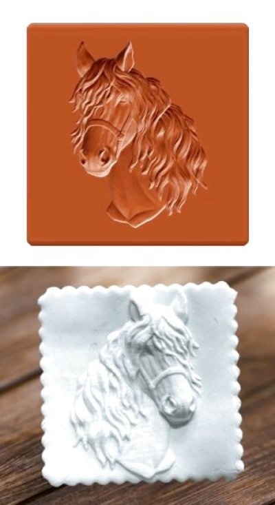 画像2: 馬*springerle cookie stamp